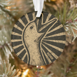 Ornamento Meme Galinha do Pato Engraçado Honk Goose