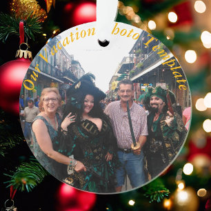 Ornamento Memória de Férias Personalizar Natal