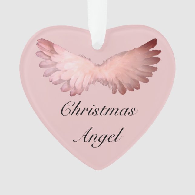 ornamento memorial do anjo dos céus do Natal (Frente)