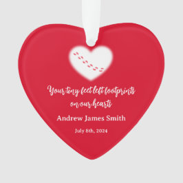 Ornamento Memorial do Bebê do dia de os namorados