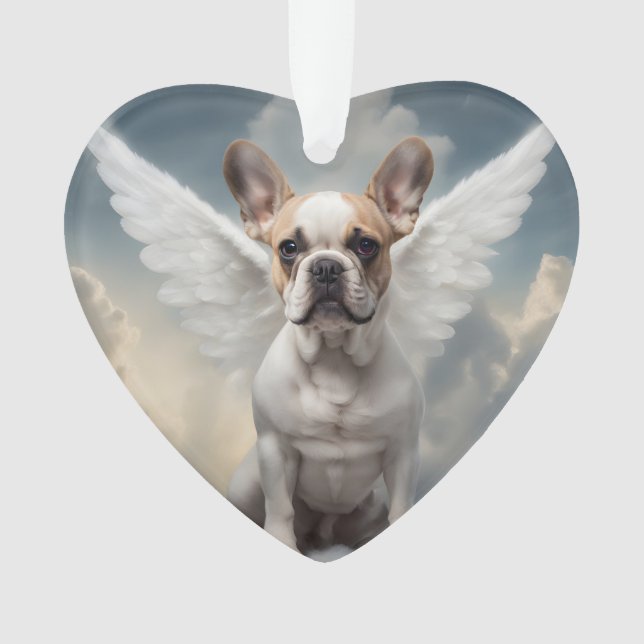 Ornamento Memorial do Bulldog Francês (Frente)