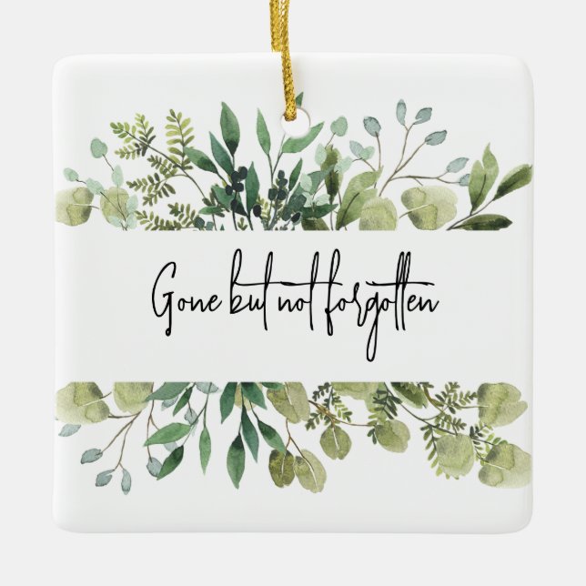 Ornamento Memorial Personalizado (Frente)