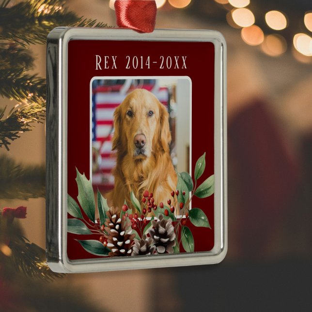 Ornamento Memorial Pet Christmas (Pet Christmas Memorial Ornament)