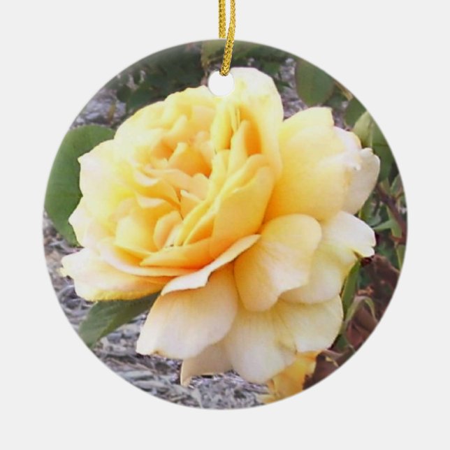 Ornamento Memorial Rosa Amarelo (Frente)
