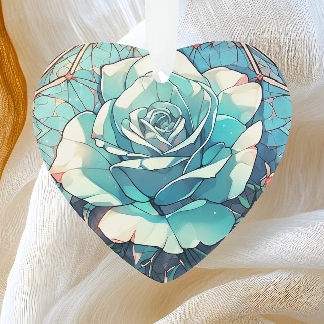Ornamento Memorial Rosa Azul  (Criador carregado)