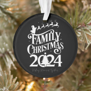 Ornamento Memórias de Natal em Família 2024 Juntos Correspon