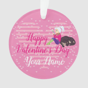 Ornamento Menina apaixonada