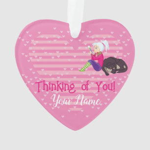 Ornamento Menina apaixonada