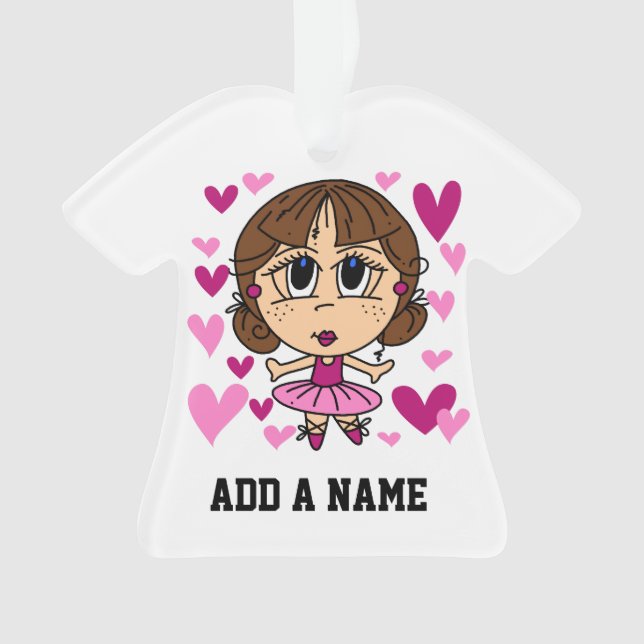 Ornamento Menina da bailarina (Frente)