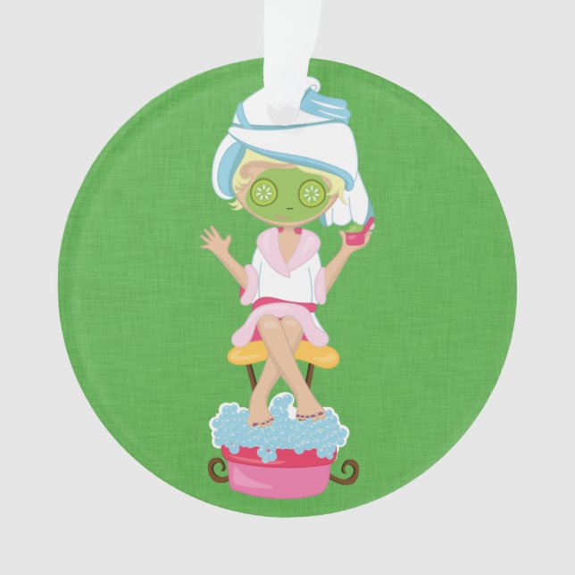 Ornamento Menina feminino dos termas (Frente)