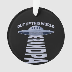 Ornamento Mens fora deste mundo, avô Cote para seu OVNI