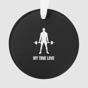 Ornamento Mens Hepatitador Barbell Treinando Outfit
