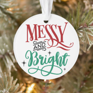 Ornamento Mensagem e Brilho   Arma de Natal Festiva Engraça