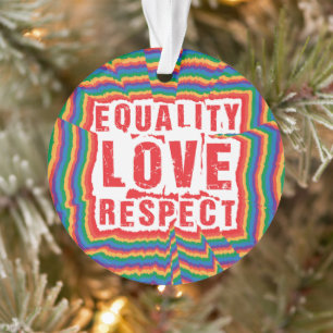 Ornamento Mês do Orgulho de Igualdade e Respeito