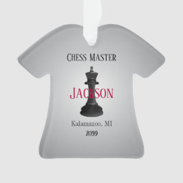 Ornamento Mestre Clássico com Desenho Rei