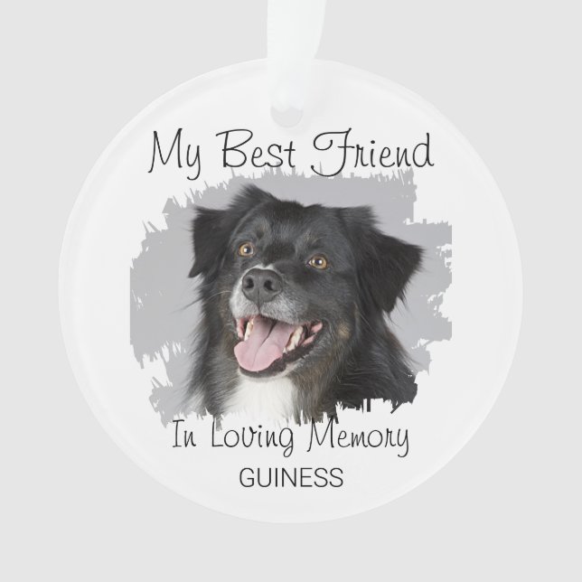 Ornamento Meu Melhor Amigo | Pet Memorial (Frente)