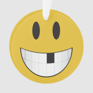 Ornamento meu primeiro emoji do dente fraco