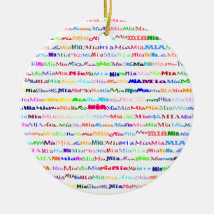 Ornamento Mia Design de texto II