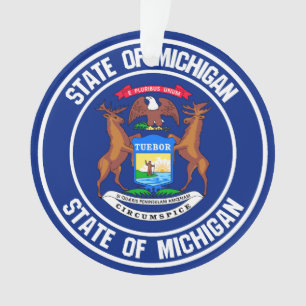 Ornamento Michigan Round Emblem