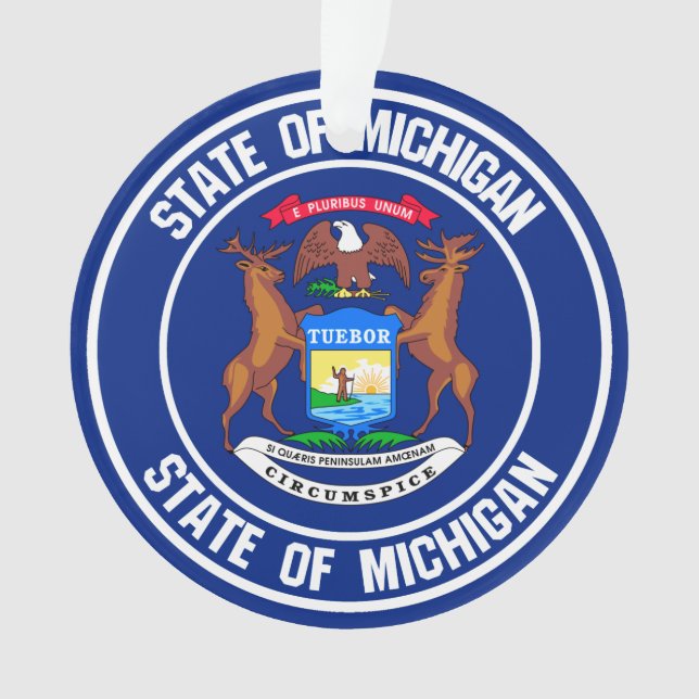 Ornamento Michigan Round Emblem (Frente)