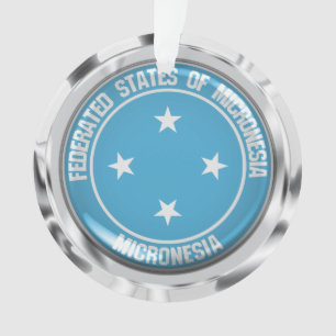 Ornamento Micronésia Round Emblem