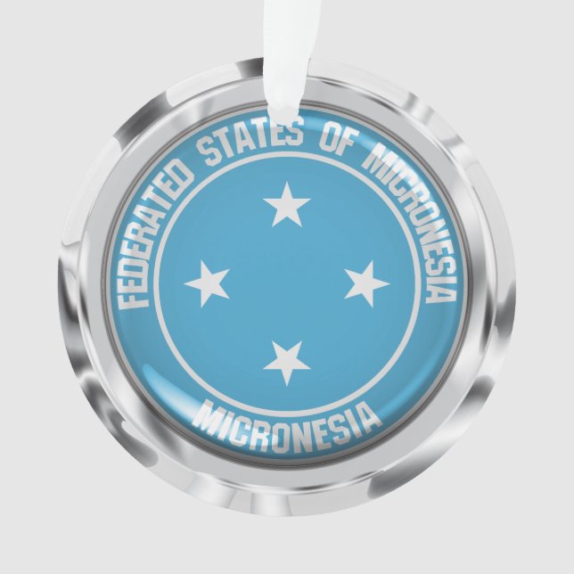 Ornamento Micronésia Round Emblem (Frente)