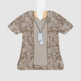 Ornamento militar personalizado do soldado do