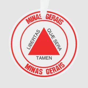 Ornamento Minas Gerais Round Emblem