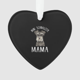 Ornamento Mini Schnauzer Mãe Shirt Mini Schnauzer Mama