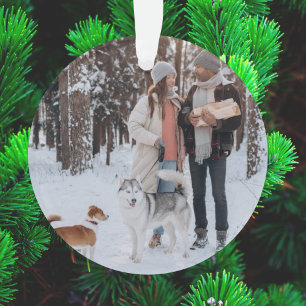 Ornamento Minimalist Christmas Scandi Slate Gray Photo