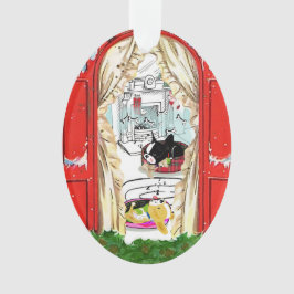 Ornamento Mirabelle, o adormecimento de férias boston terrie