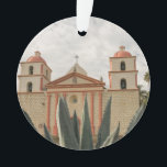 Ornamento Missão de Santa Barbara<br><div class="desc">A missão histórica espanhola de Santa Barbara em Califórnia.</div>