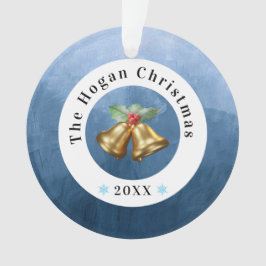 Ornamento Mistura Blue and White Bells | Natal familiar