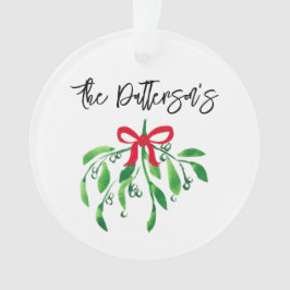 Ornamento Mistura de Natal Nome Festivo Foliday Beijo Divert