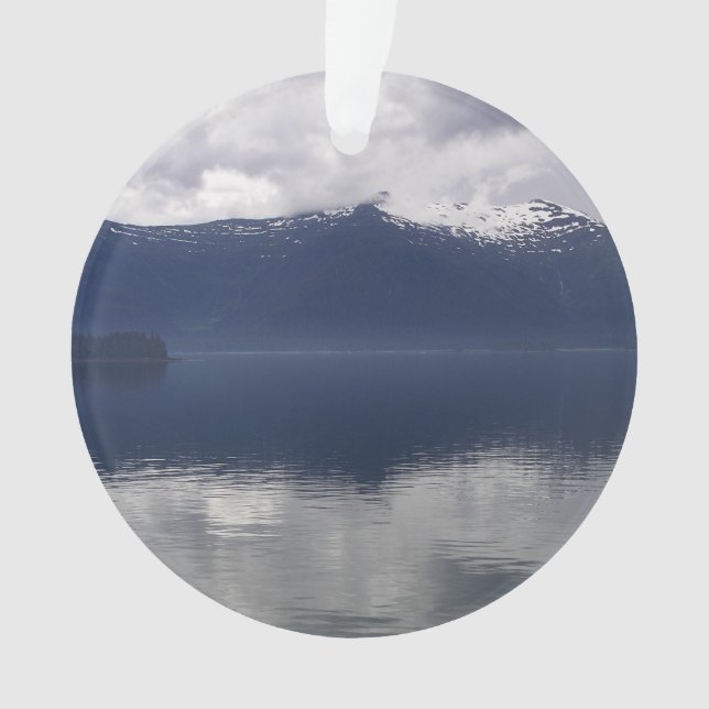 Ornamento Misty Alaskan Sea in Shades of Blue (Frente)