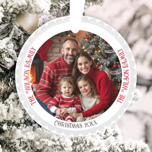 Ornamento Modelo de Fotografia da Família - Acrilato Mínimo