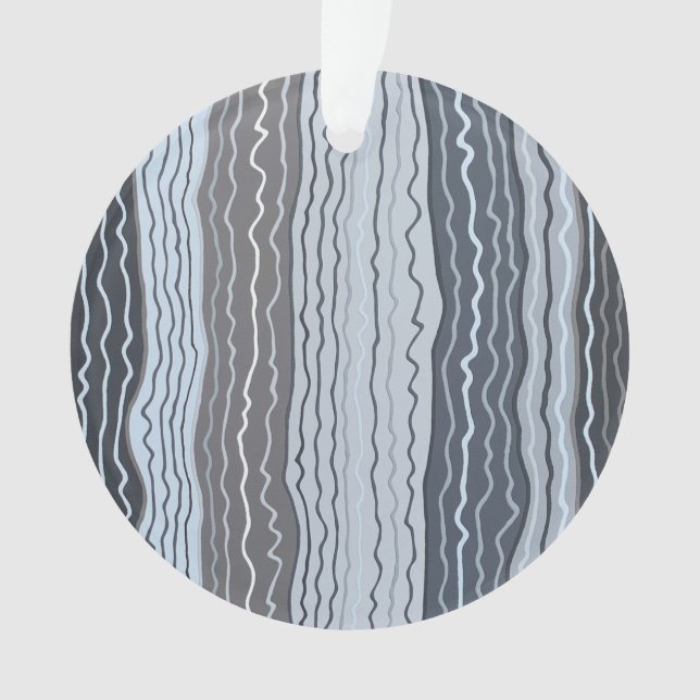 Ornamento Modern Squiggles 5 Ornament acrílico (Frente)