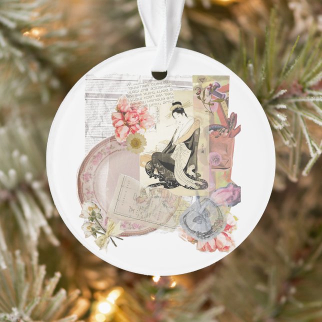 Ornamento Modern Ukiyo-e Art (Árvore)