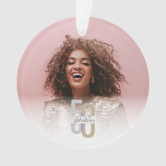 Ornamento Moderno Cinquenta e fabuloso 50º aniversário do El (Frente)