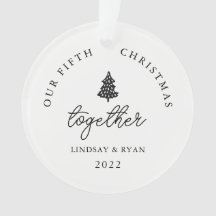 Moderno Nosso Natal Juntos Casais Aniversário