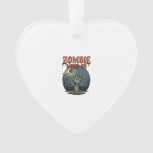 Ornamento Modo Zumbi Halloween Mão Lua Cemitério_1