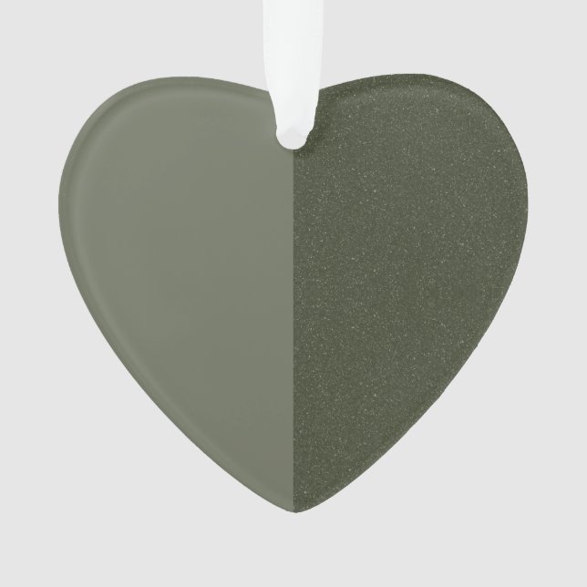 Ornamento Moisés Green Heart Ornament, Split Design - Person (Frente)