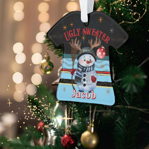 Ornamento Moletom Feio Personalizado - Natal Com Neve