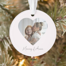 Mommy Custom Name & Photo Acrylic Ornament
