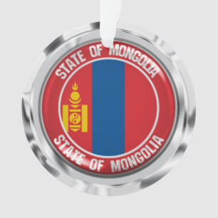 Ornamento Mongólia Round Emblem