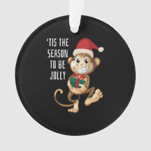 Ornamento Monkey Animal Christmas