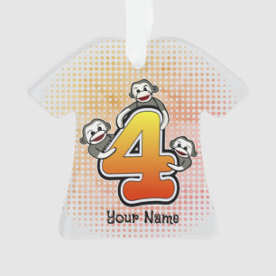 Ornamento Monkey Número 4