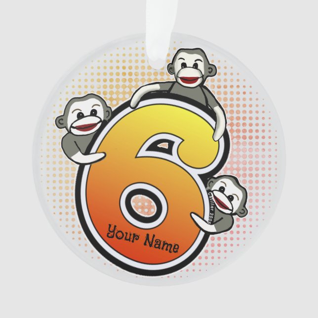 Ornamento Monkey Número 6 (Frente)