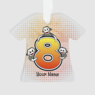 Ornamento Monkey Número 8