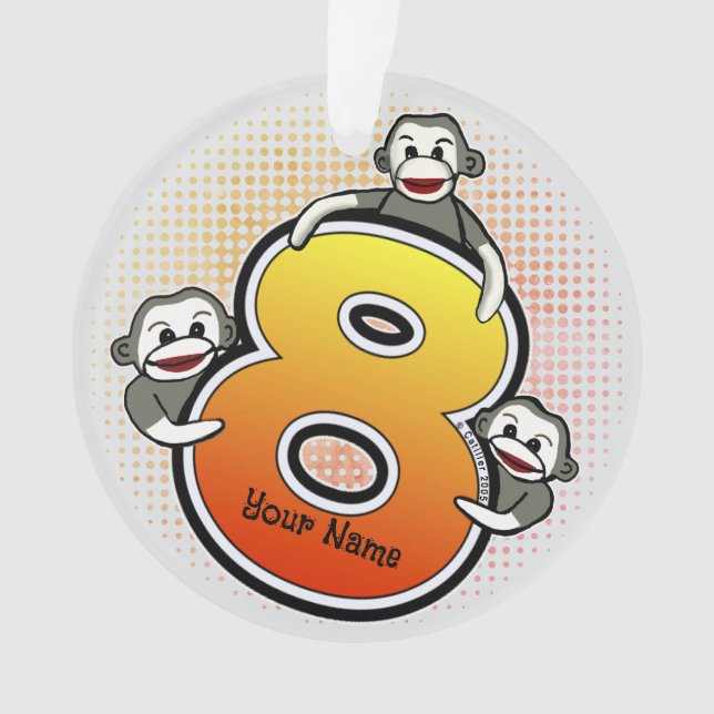 Ornamento Monkey Número 8 (Frente)